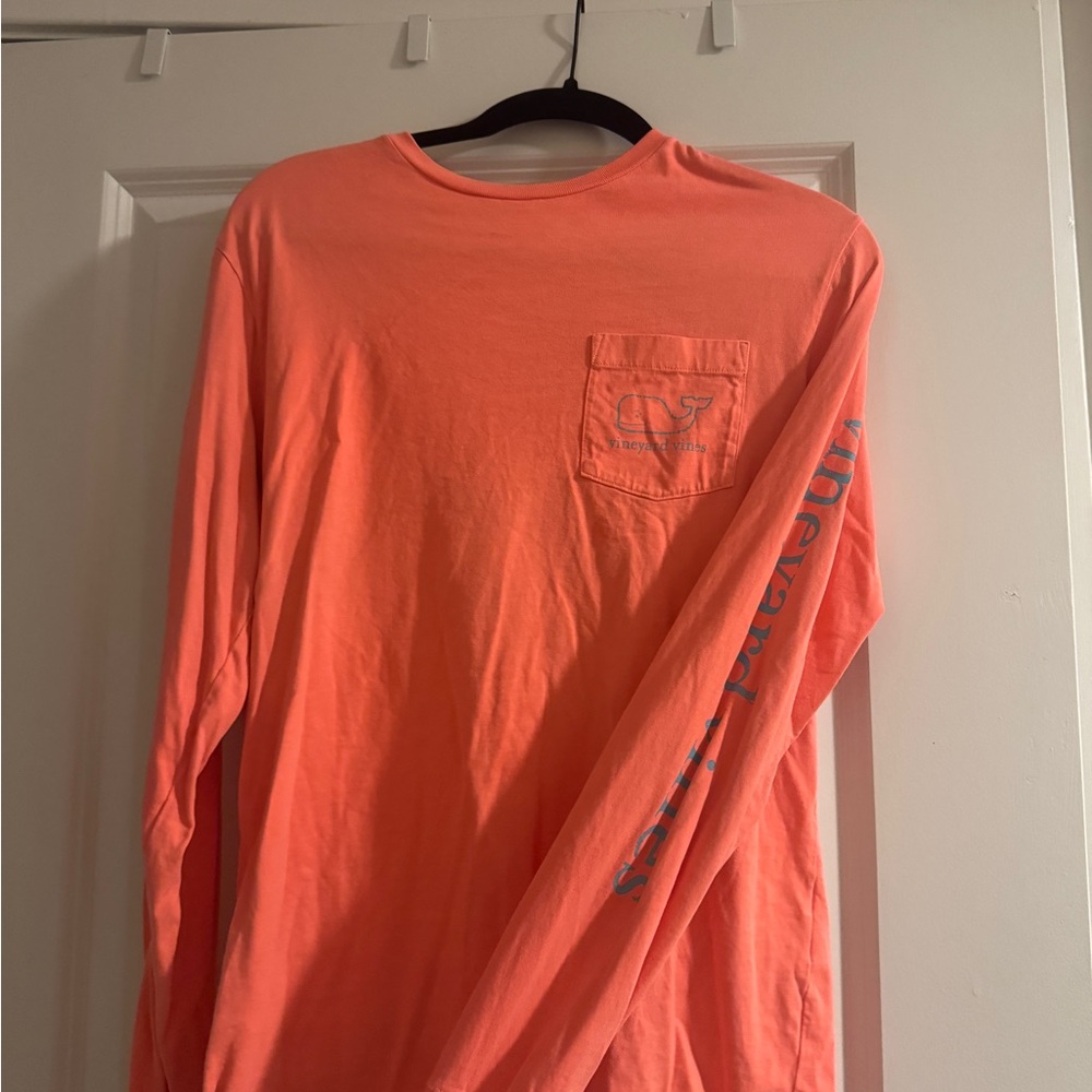 Vineyard Vines Coral Long Sleeve Tee